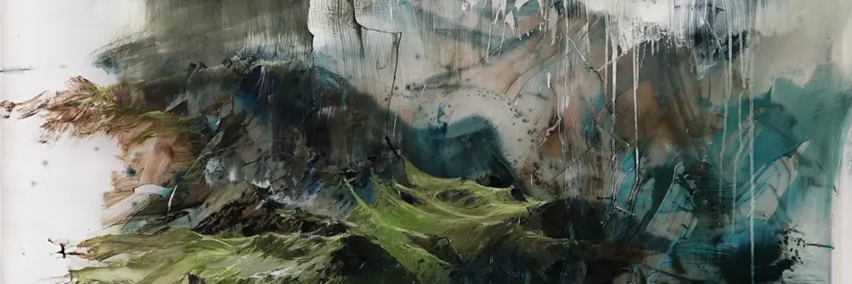 Dunkle und helle Farbflecken